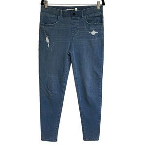 Betabrand Womens High Rise Skinny Jeggings Size M Pull On Pants‎  Distressed